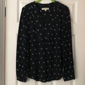 Loft - Black & White Blouse